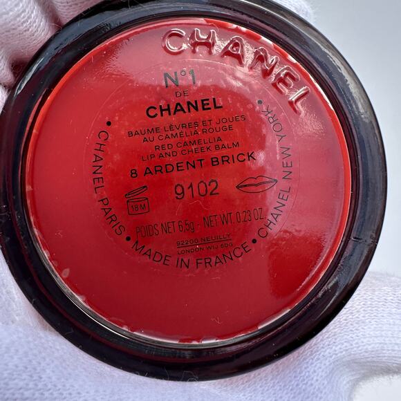 N°1 de Chanel Red Camellia Lip and Cheek Balm New in Box 6.5g #8 Ardent Brick - Picture 3 of 10